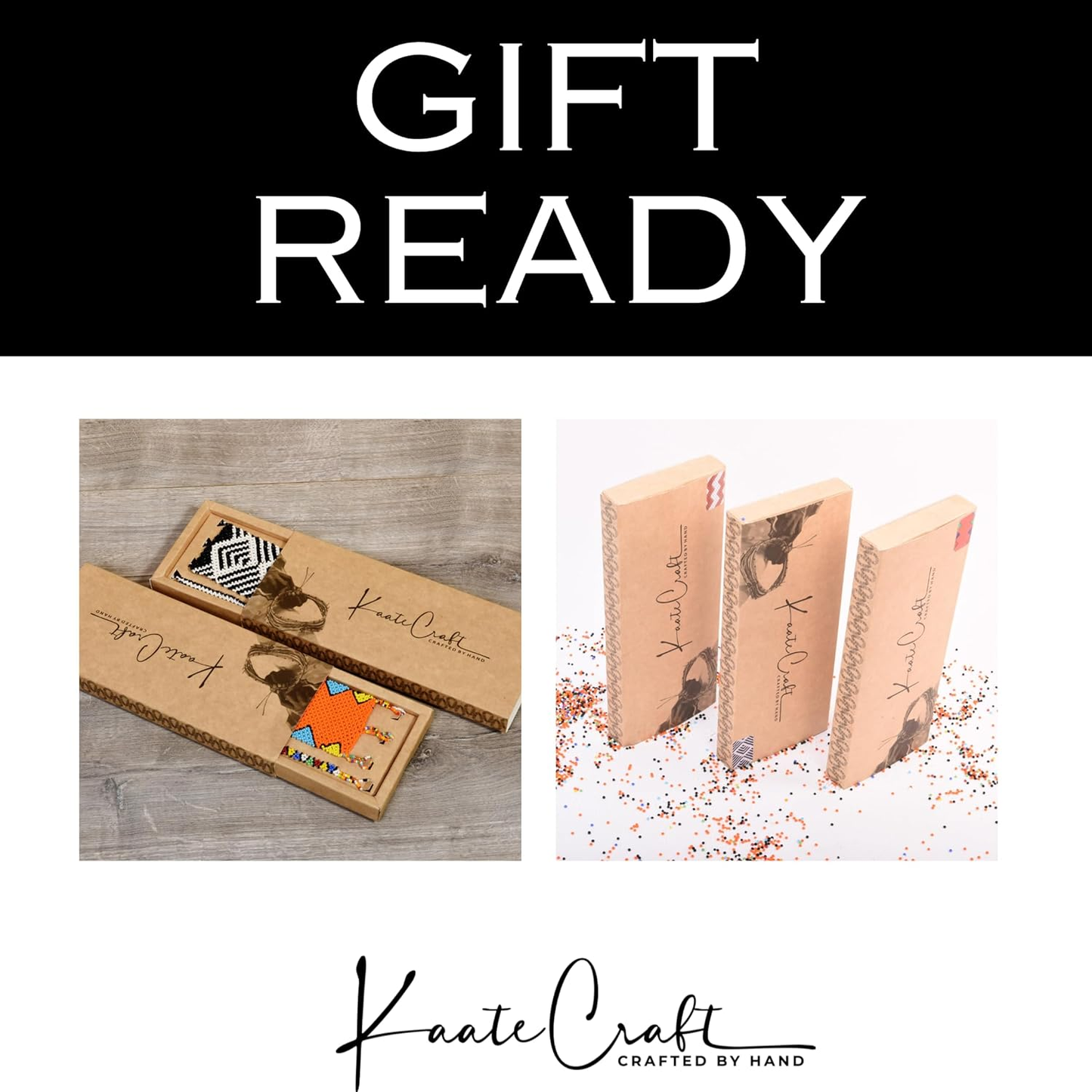 Black and White African Jewelry For Women Set - Handmade Bracelets, Anklet & Hoop Earrings for Women – Adjustable Beaded Design - KaateCraft