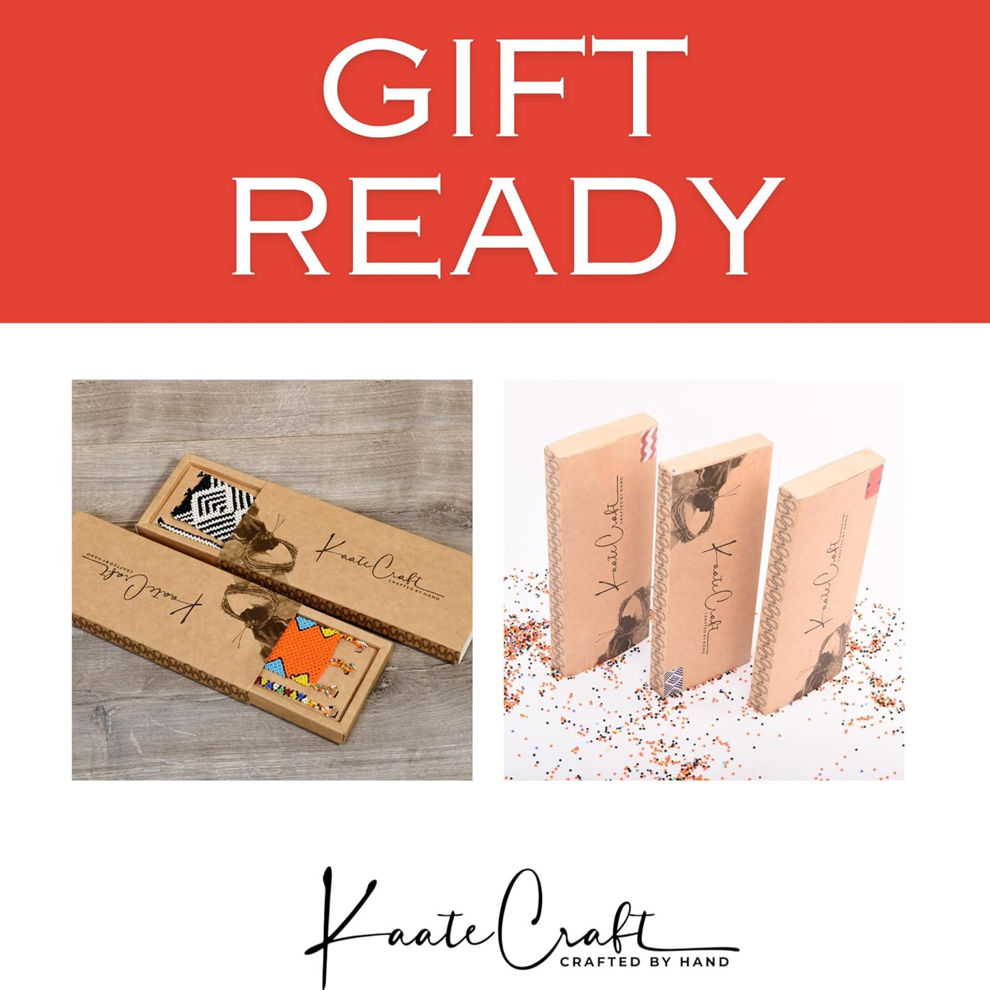 African Jewelry Set For Women- Handmade Orange Bracelets, Boho Anklet & Hoop Earrings - Colorful Beaded Bracelet Set - KaateCraft